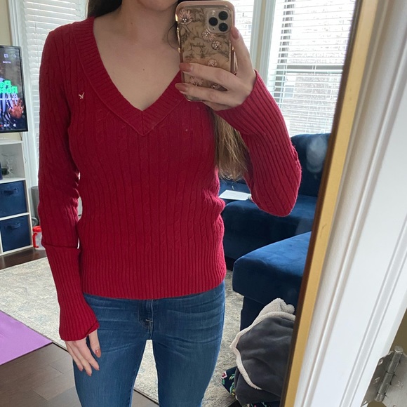 Red American Eagle sweater - Picture 1 of 4